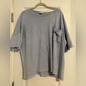 Casual Blue Women's Top